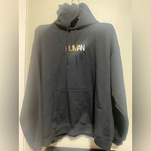 🔥Wear the Peace Black Hoody- used- size 2xl